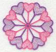 Picture of Heart Wheel Small Machine Embroidery Design