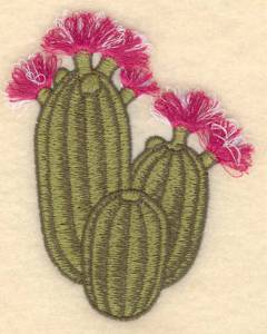 Picture of Flowering Cactus 1 Fringe Machine Embroidery Design