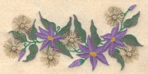 Picture of Clematis Fringe Machine Embroidery Design