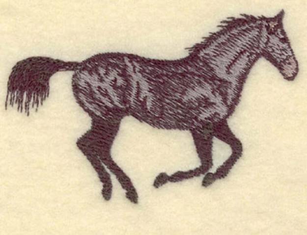 Picture of Galloping Horse Small Machine Embroidery Design