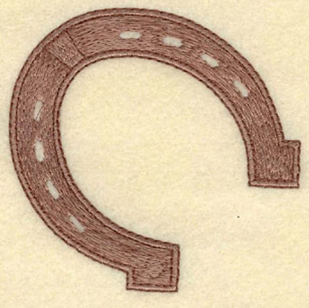 Picture of Horseshoe Small Machine Embroidery Design