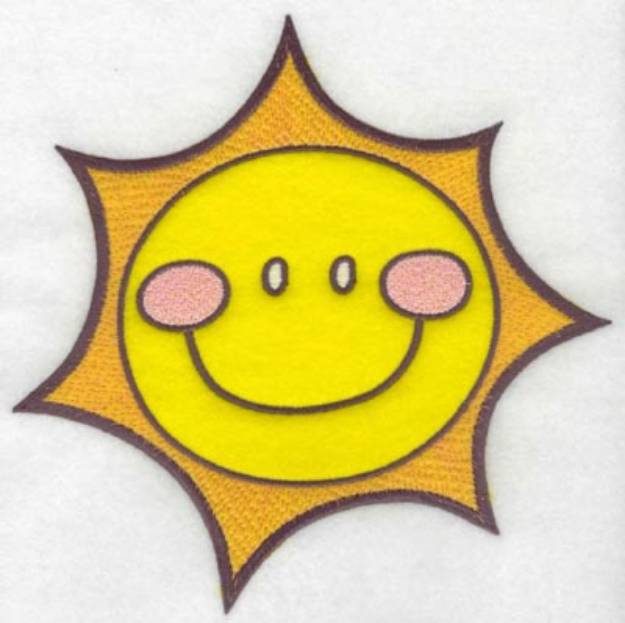 Picture of Sunshine Applique Machine Embroidery Design