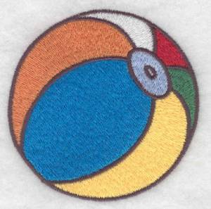 Picture of Beach Ball Small Machine Embroidery Design