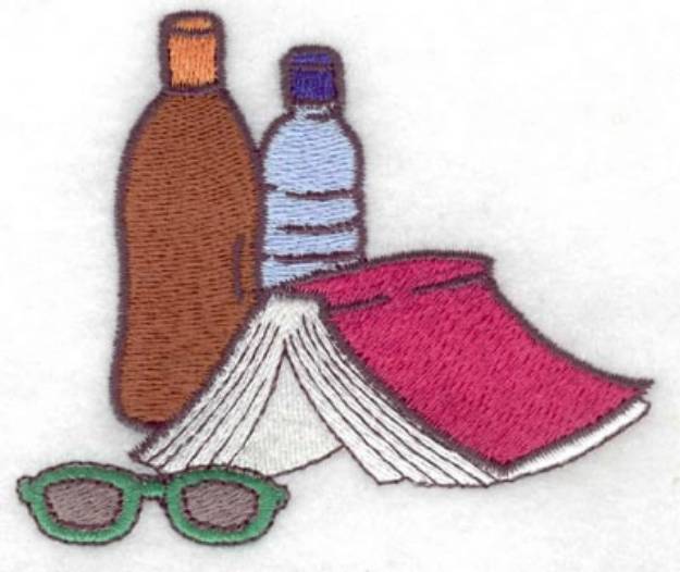 Picture of Beach Accessories Machine Embroidery Design