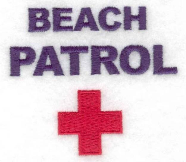 Picture of Beach Patrol Machine Embroidery Design
