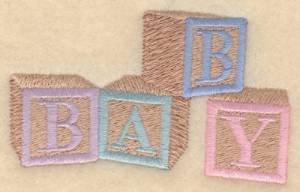 Picture of Baby Blocks Machine Embroidery Design