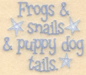 Picture of Frogs And Snails Machine Embroidery Design