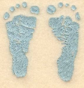 Picture of Foot Prints Machine Embroidery Design