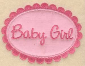 Picture of Baby Girl Applique Machine Embroidery Design