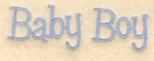 Picture of Baby Boy Text Machine Embroidery Design