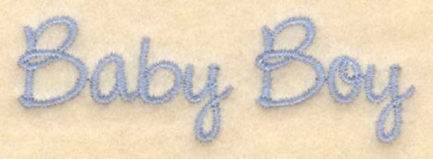 Picture of Baby Boy Script Machine Embroidery Design