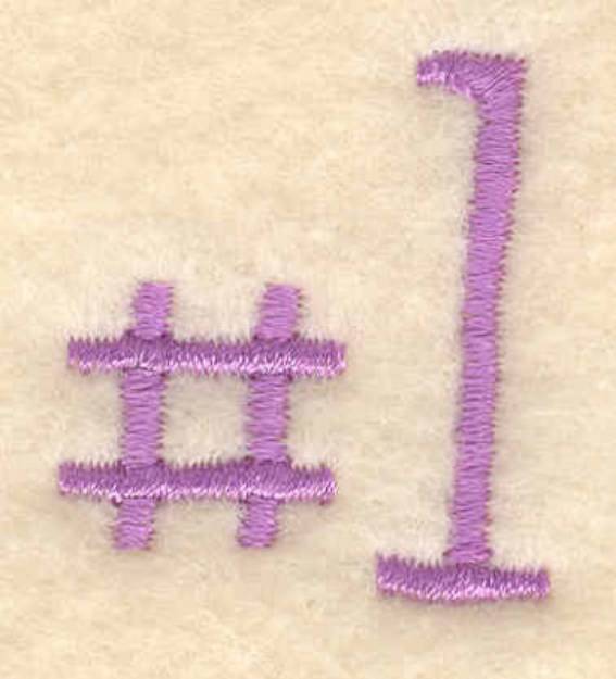 Picture of Number One Machine Embroidery Design