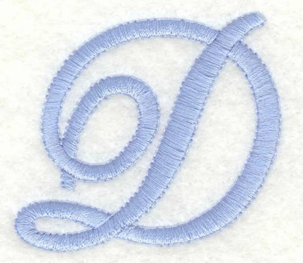 Picture of Fancy Font D Machine Embroidery Design