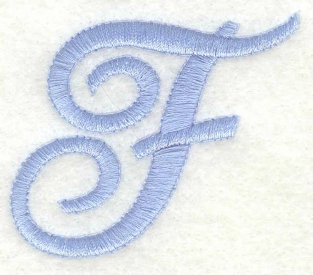 Picture of Fancy Font F Machine Embroidery Design