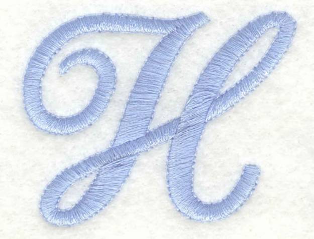 Picture of Fancy Font H Machine Embroidery Design