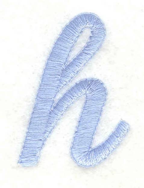 Picture of Lowercase Fancy h Machine Embroidery Design