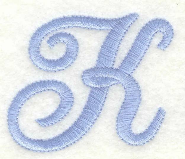 Picture of Fancy Font K Machine Embroidery Design