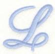 Picture of Fancy Font L Machine Embroidery Design