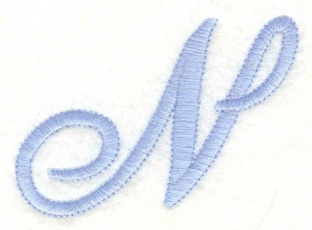 Picture of Fancy Font N Machine Embroidery Design