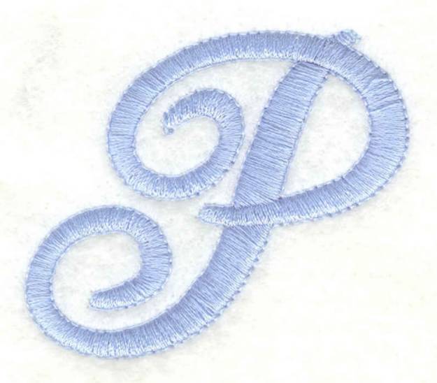 Picture of Fancy Font P Machine Embroidery Design