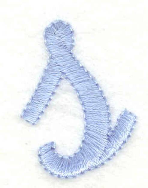Picture of Lowercase Fancy s Machine Embroidery Design