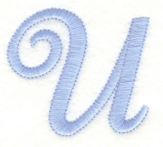 Picture of Fancy Font U Machine Embroidery Design