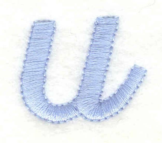 Picture of Lowercase Fancy u Machine Embroidery Design