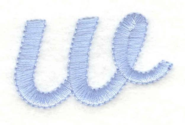 Picture of Lowercase Fancy w Machine Embroidery Design