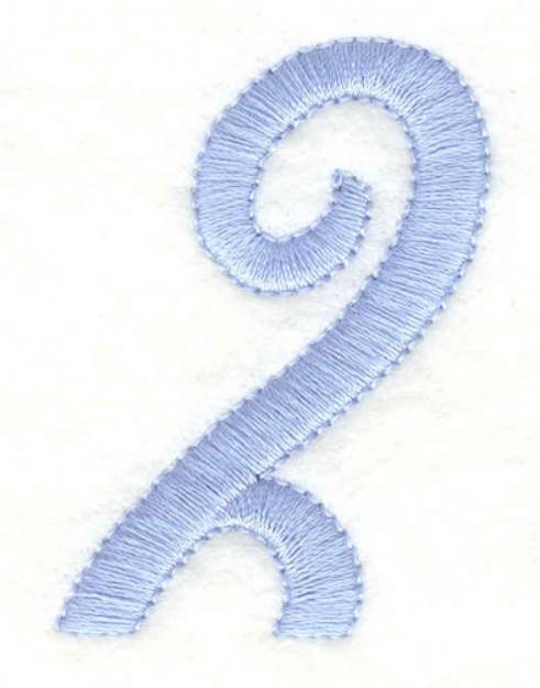Picture of Number Two Machine Embroidery Design