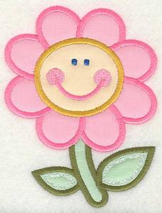 Picture of Happy Flower Machine Embroidery Design