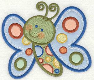 Picture of Smiling Butterfly Machine Embroidery Design