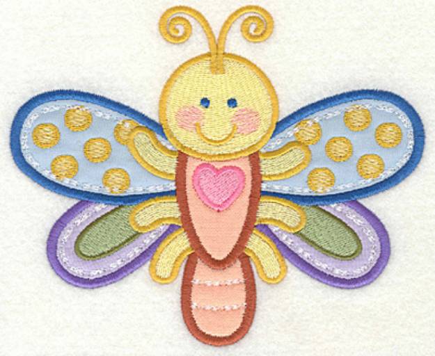 Picture of Sweet Dragonfly Machine Embroidery Design