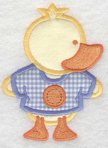 Picture of Double Applique Duckie Machine Embroidery Design