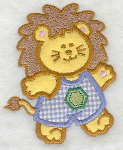 Picture of Double Applique Lion Machine Embroidery Design
