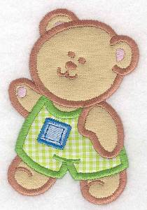 Picture of Double Applique Teddy Machine Embroidery Design