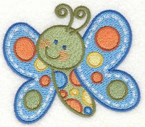 Picture of Smiling Butterfly Machine Embroidery Design