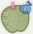 Picture of Apple Eating Caterpillar Machine Embroidery Design