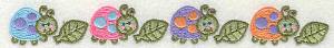 Picture of Ladybugs With Leaves Machine Embroidery Design