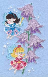 Picture of Fairies And Foxgloves Machine Embroidery Design
