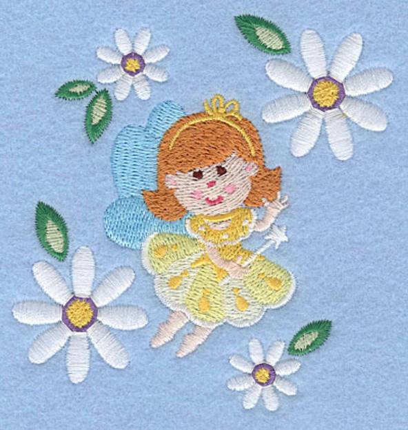 Picture of Daisy Fairy Machine Embroidery Design