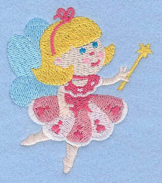 Picture of Pink Fairy Machine Embroidery Design
