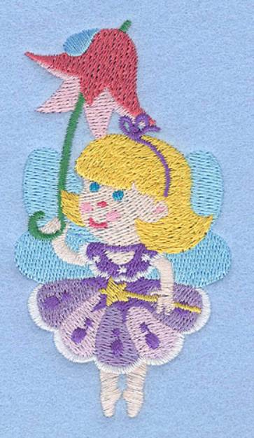 Picture of Fairy And Umbrella Machine Embroidery Design