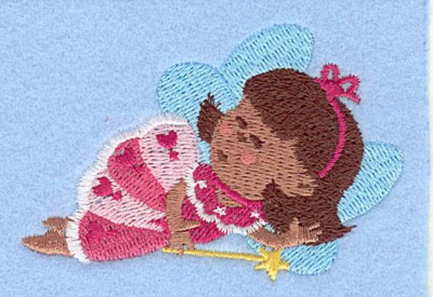 Picture of Sleeping Fairy Machine Embroidery Design