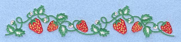 Picture of Strawberry Border Machine Embroidery Design