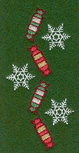 Picture of Snowflakes And Crackers Machine Embroidery Design
