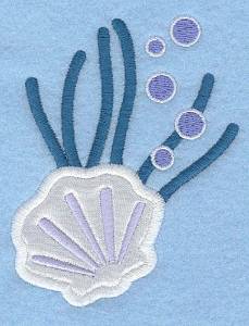 Picture of Oyster Seaweed Applique Machine Embroidery Design