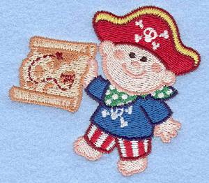 Picture of Pirate And Trasure Map Machine Embroidery Design