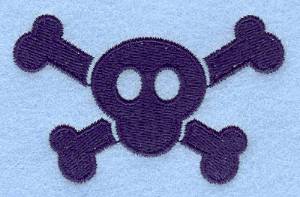 Picture of Skull And Crossbones Machine Embroidery Design