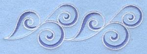 Picture of Waves Border Machine Embroidery Design