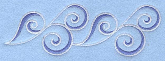 Picture of Waves Border Machine Embroidery Design